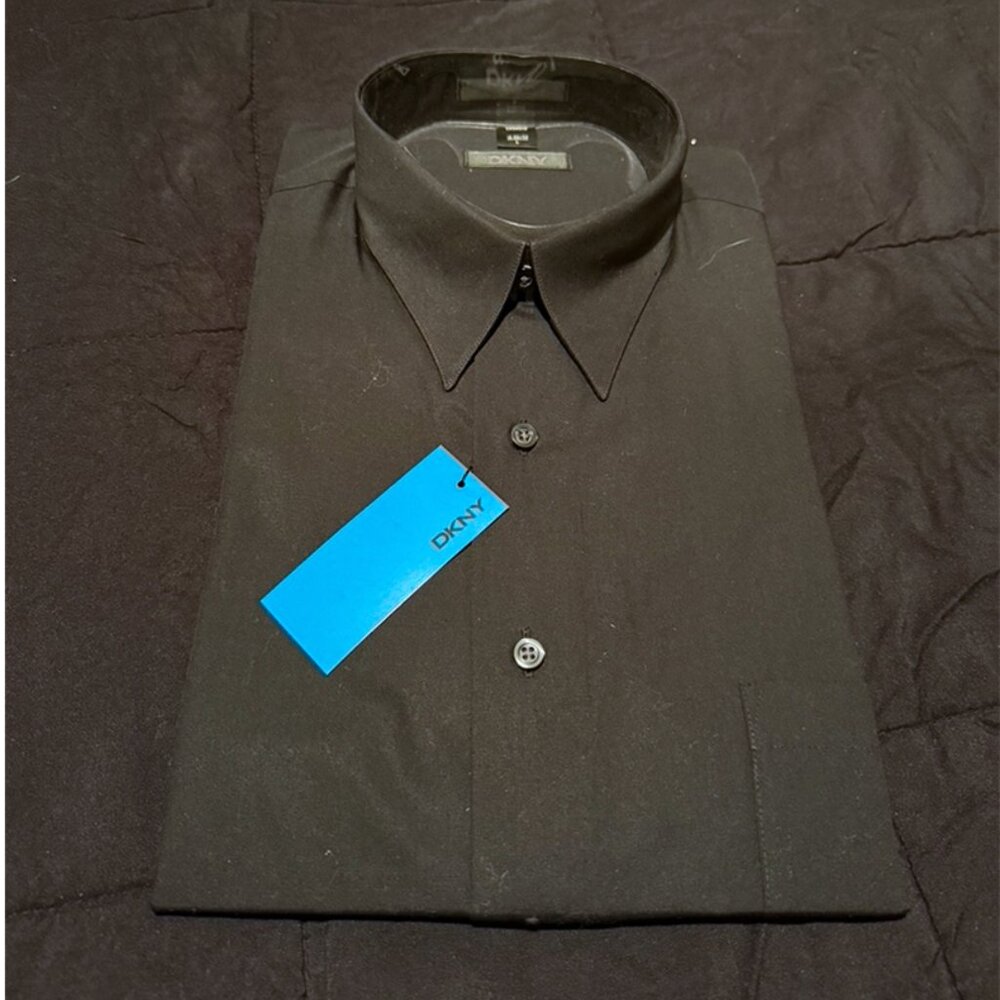 DKNY Men's Black Dress Shirt
